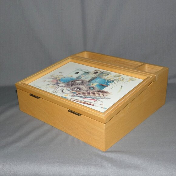 Nature's Sketchbook Notes Gift Box Set Desk Organizer Lap Desk Marjolein Bastin - Picture 2 of 5